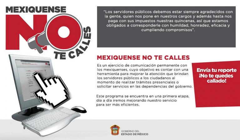 Mexiquense No Te Calles Programa de Denuncias de México