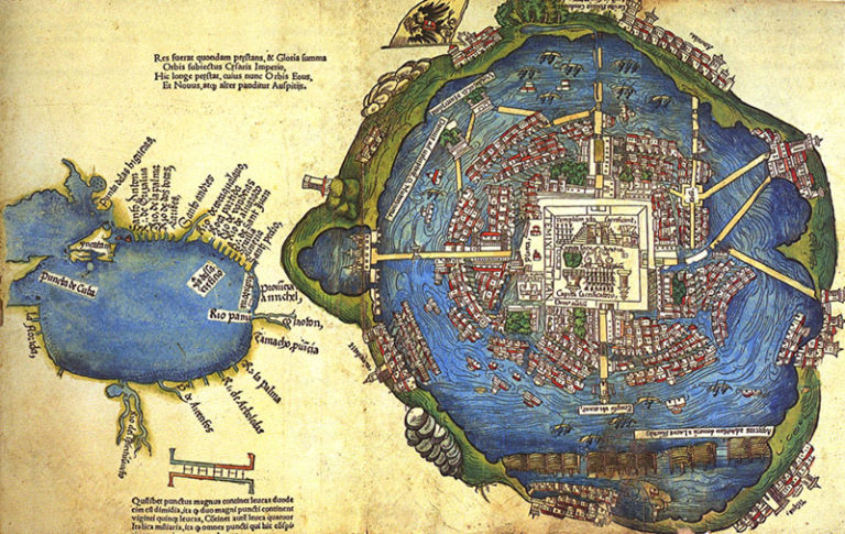 Mapa más Antiguo de la Ciudad de México