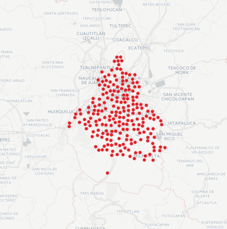 Mapa de Incidentes Criminales de la Ciudad de México