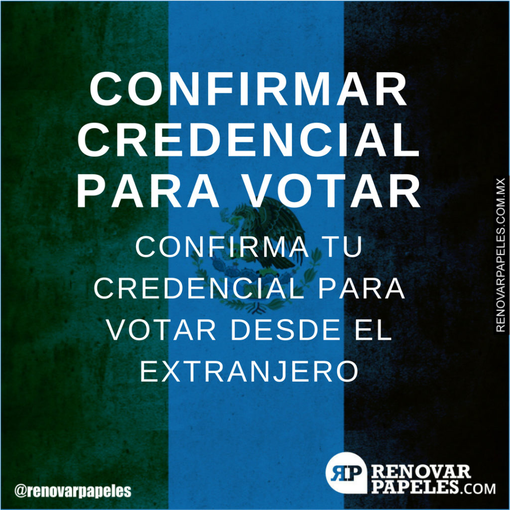 Confirmar la Recepción de la Credencial para Votar